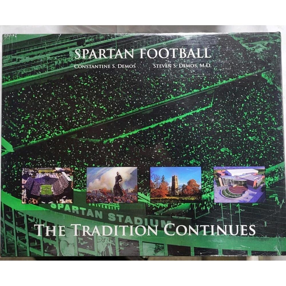 The Tradition Continues - Spartan Football Hardcover Book - New Sealed